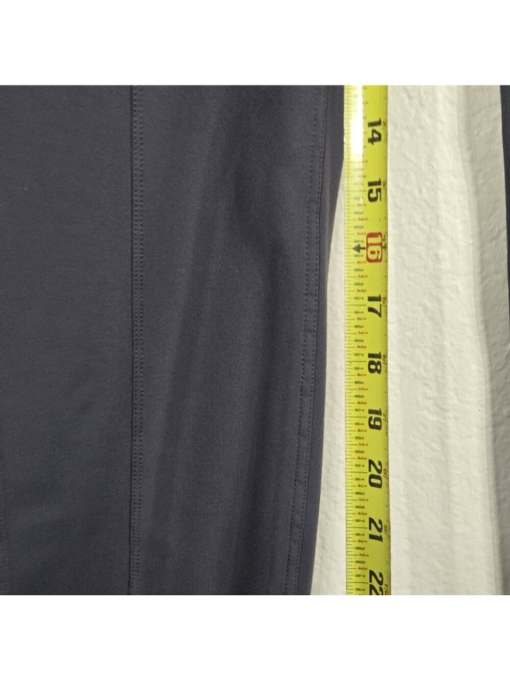 Athleta Metro Slouch XL Joggers Pants Black Drawstring Zip Pocket Dark Gray - Picture 14 of 16